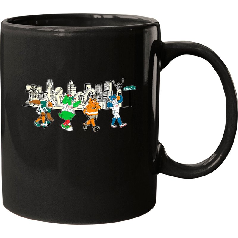 Philadelphia Mascots Philly Skyline Graphic Mugs — Tasses et gobelets