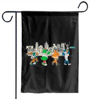 Philadelphia Mascots Philly Skyline Graphic Garden Flags