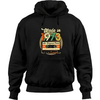Made In 1973 48th Birthday Gifts Cassette Tape Vintage Hoodies