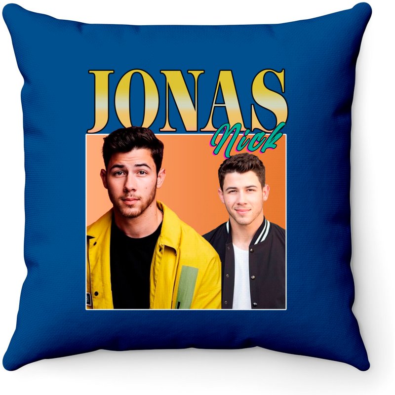 Nick Jonas Throw Pillows For Merch Collection — Coussins décoratifs