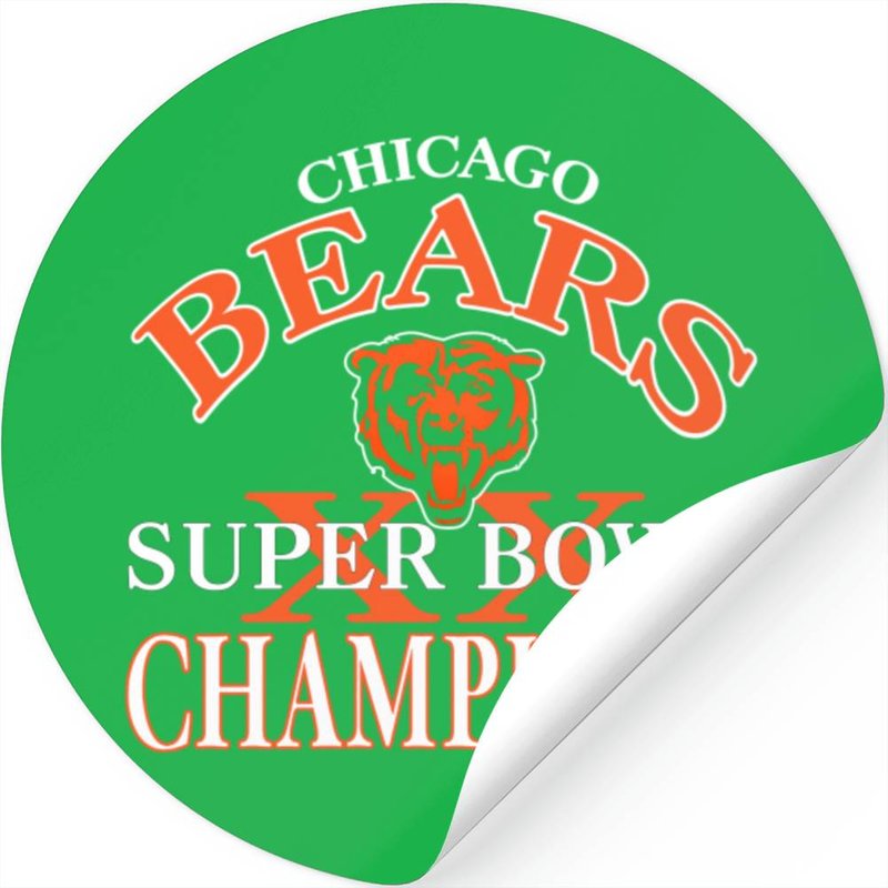 Vintage 1985 Chicago Bears Stickers — Autocollants et stickers