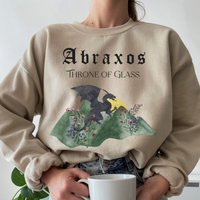 Throne Of Glass Sweatshirt / Gift For Sarah J Maas Fan Girl / Monan Blackbeak Abraxos Sweatshirt