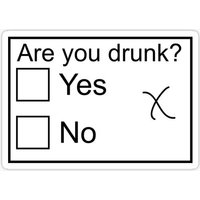 Are You Drunk Gaming Sticker