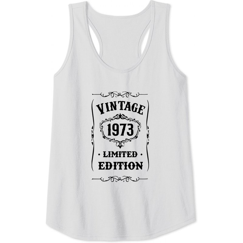 50th Birthday Tank Tops, Vintage 1973, Limited Edition 1973 Tank Tops — T-shirts pour hommes
