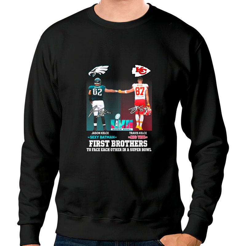 Travis Kelce Vs Jason Kelce Sweatshirts — Sweats à capuche pour hommes