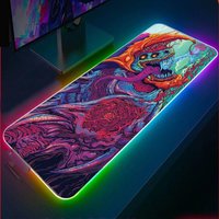 Hyper Beast Rgb Gaming Mouse Pad With Led Lights