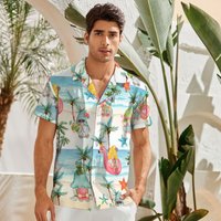 Gnome Hawaiian Shirt, Beach Pattern, Gift For Friends, Family