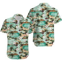 Summer Tropical Floral Aloha Hawaiian Shirt