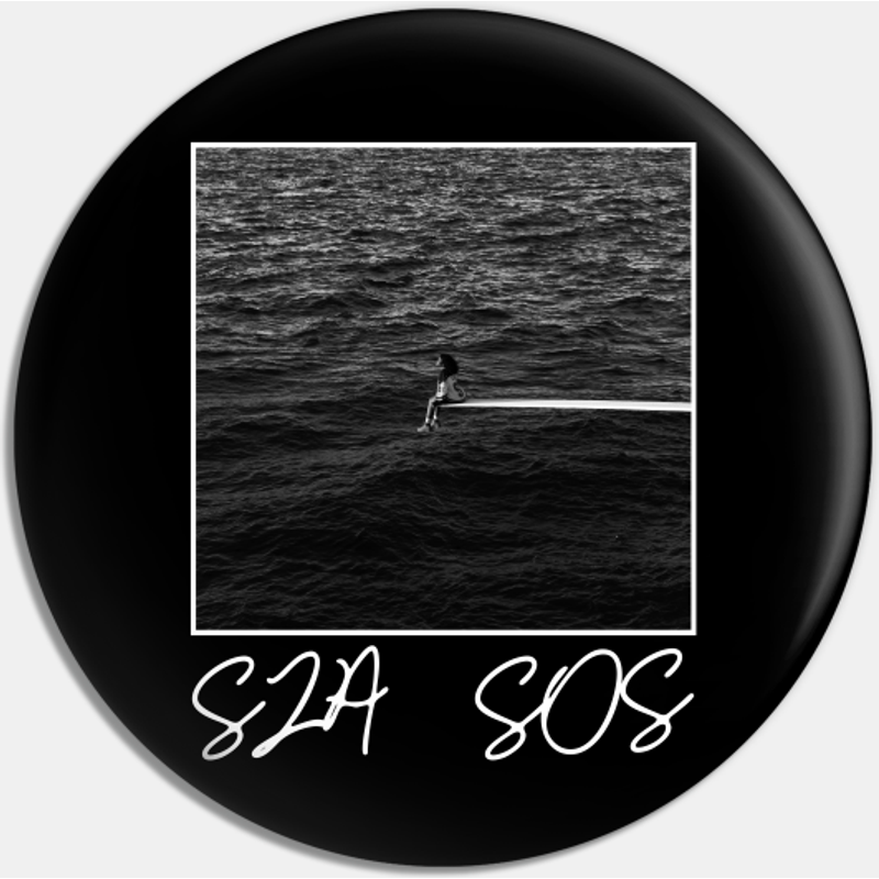 Sza Sos Album Enamel Pin — Accessoires de mode