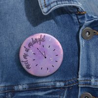 Midnights Album Pin Button, Meet Me At Midnight Button