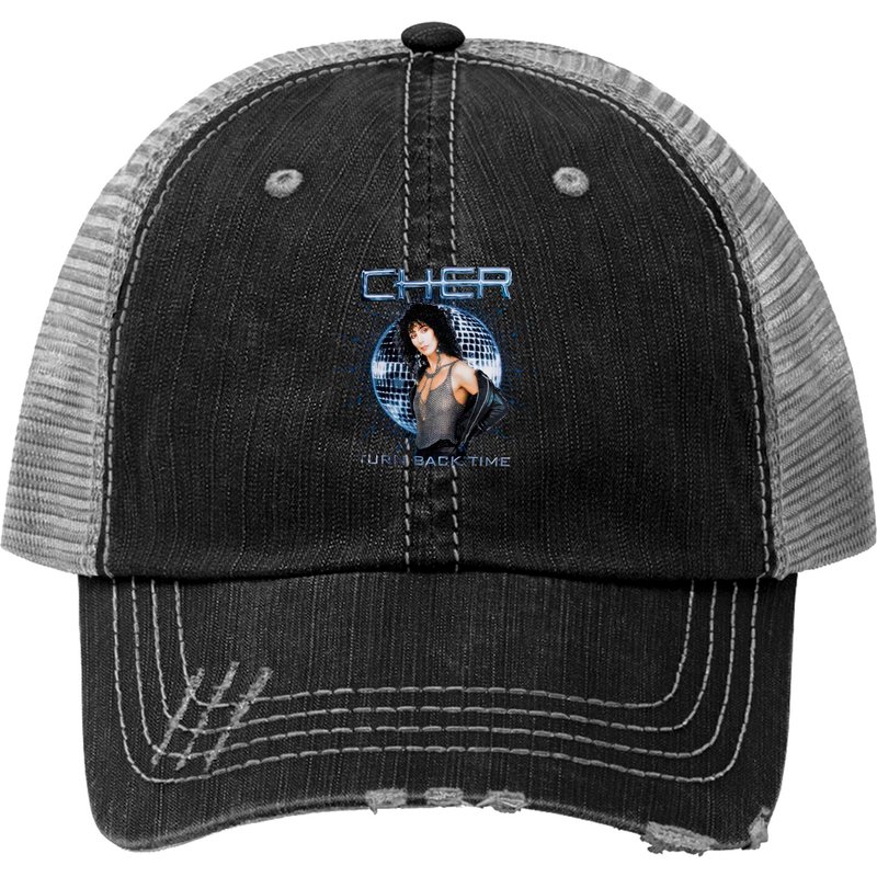 Vintage Cher Turn Back Time Trucker Hats — Casquette de baseball