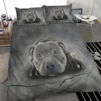 Black Pitbull Sleeping Bedding Set