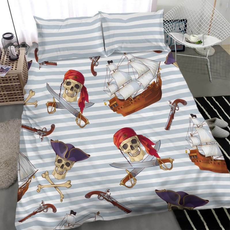 Pirate Bedding Set - Bed Cover - Duvet Cover And Pillow Covers — Housses de couette