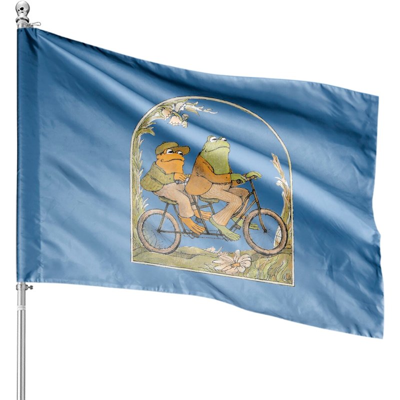 Frog And Toad Crewneck House Flags, Vintage Classic Book House Flags — Drapeaux décoratifs