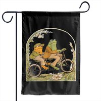 Frog And Toad Crewneck Garden Flags, Vintage Classic Book Garden Flags