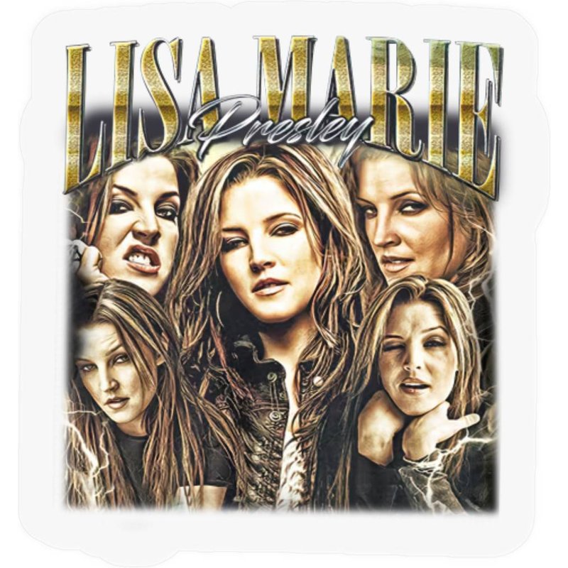 Lisa Marie Presley Vintage Stickers — Autocollants et stickers