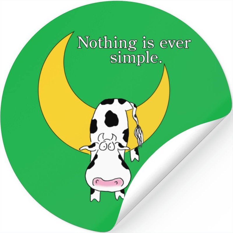 Nothing Is Ever Simple By Sandra Boynton Stickers — Autocollants et stickers