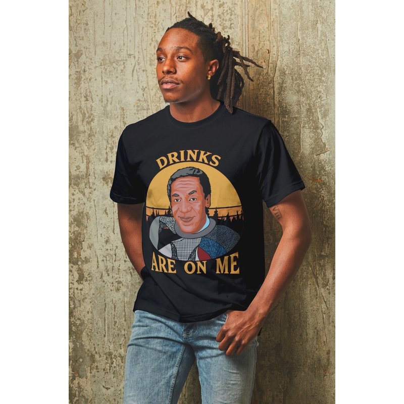 Bill Cosby Drinks On Me T-shirt — T-shirts pour hommes
