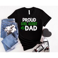 Girl Scout Dad, Troop Leader Gift, Strong Dad, Girl Scout Daisy Dad Gifts,scout Troop Shirt — Mens T Shirts
