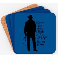 Every Girl Needs A Little Rip In Her Jeans Coasters
