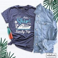 Cruise Shirts, Family Cruise Trip Shirts, Aw Ship! It's A Family Trip Shirts — Mens T Shirts