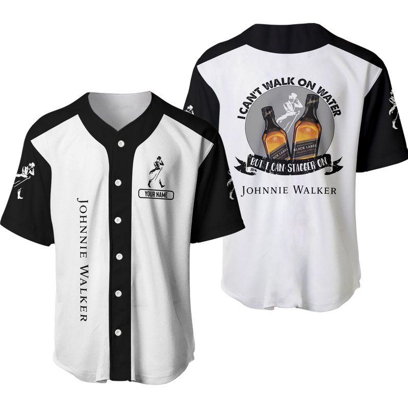 Personalized I Can Stagger On Johnnie Walker Baseball Jersey — T-shirts pour hommes