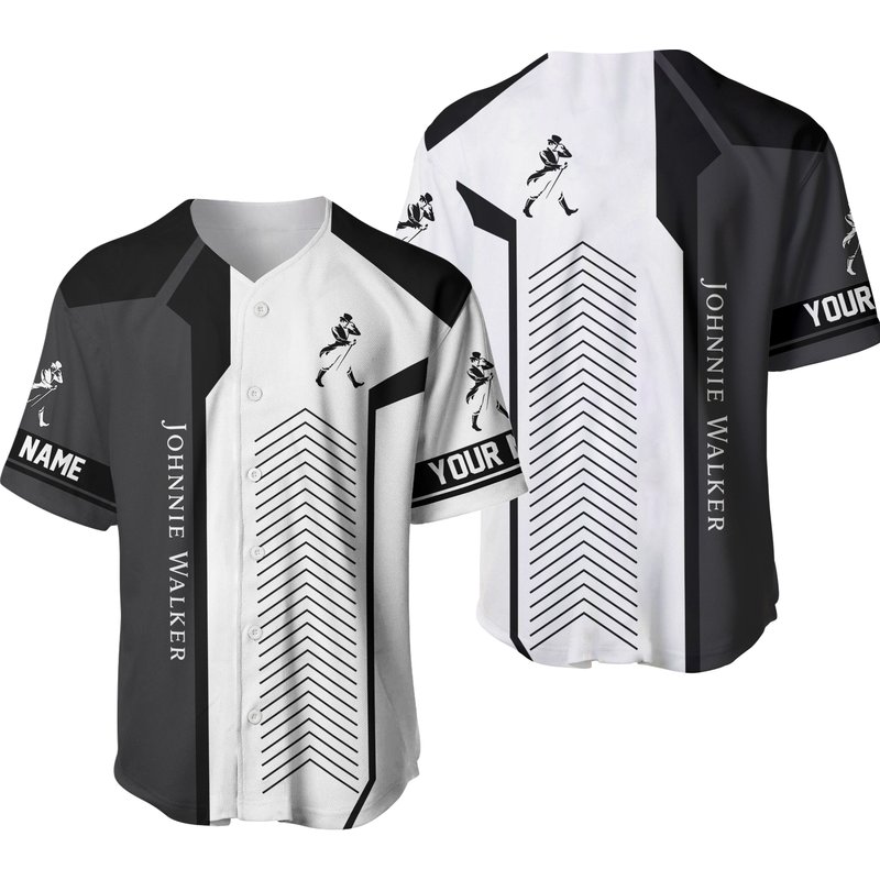 Personalized Johnnie Walker Baseball Jersey — T-shirts pour hommes