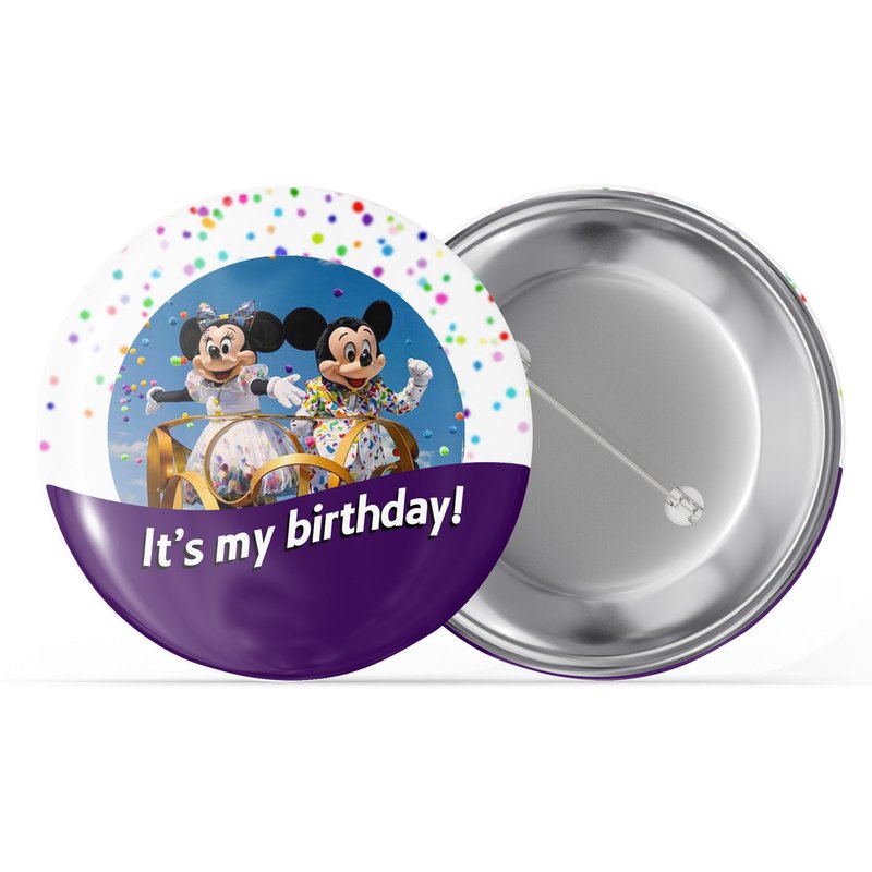 Happy Birthday I'm Celebrating Button - "it's My Birthday!" Pin Button — Accessoires de mode