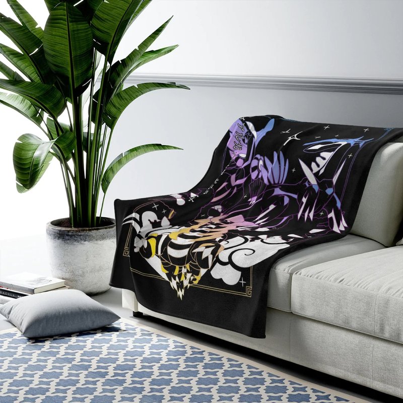 Dialga Palkia Giratina Blanket Blanket! Perfect For A Gift, Present, Holiday, Birthday! Japanese Anime — Couvertures pour bébé