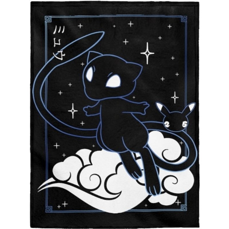 Mew Blanket! Perfect For A Gift, Present, Holiday, Birthday! Japanese Anime — Couvertures pour bébé