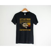 Let's Eat Trash Get Hit By A Car Vintage T-shirt — T-shirts pour hommes