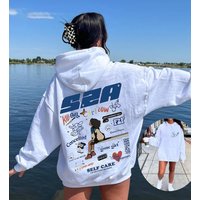 Sza Sos 2 Sided Hoodie, Vintage Sza Full Tracklist Shirt, S.z.a S.o.s Est 2023 Hoodie