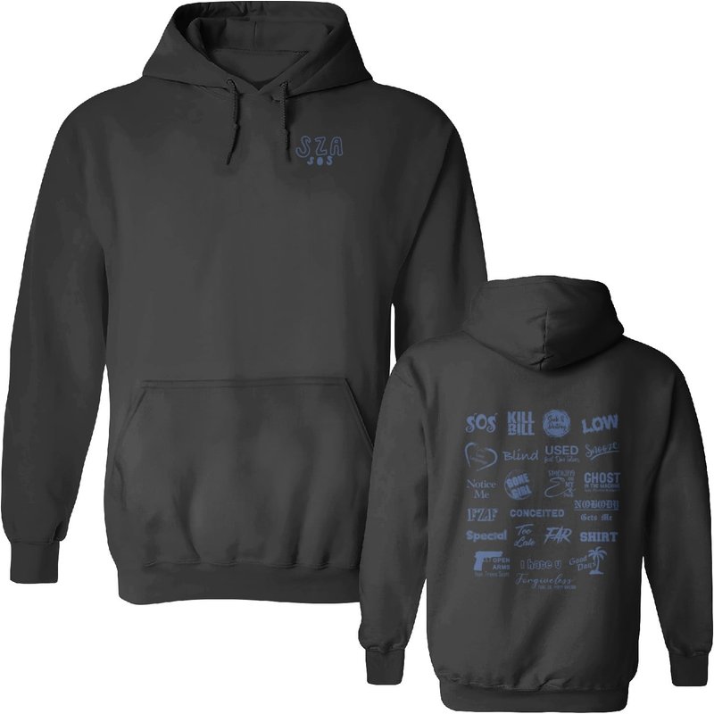 Sza Sos 2 Sided Hoodie, Vintage Sza Full Tracklist Shirt, S.z.a S.o.s Est 2023 Hoodie