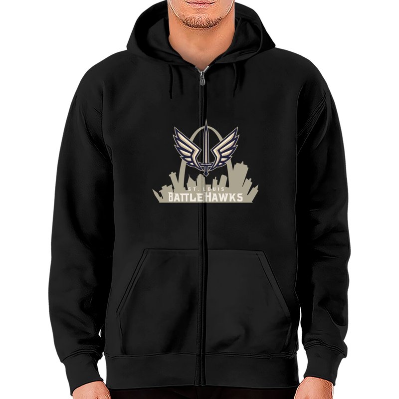 St. Louis Battlehawks Zip Hoodies — Sweats à capuche pour hommes