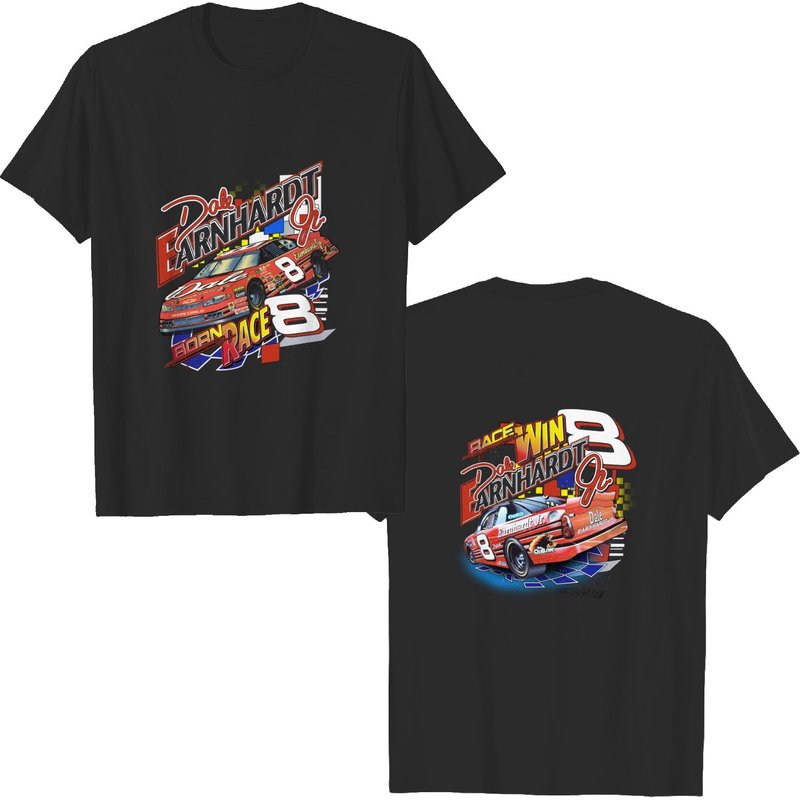 Vintage 1990s Dale Earnhardt Jr. Born To Race Racing Graphic T-shirt — T-shirts pour hommes
