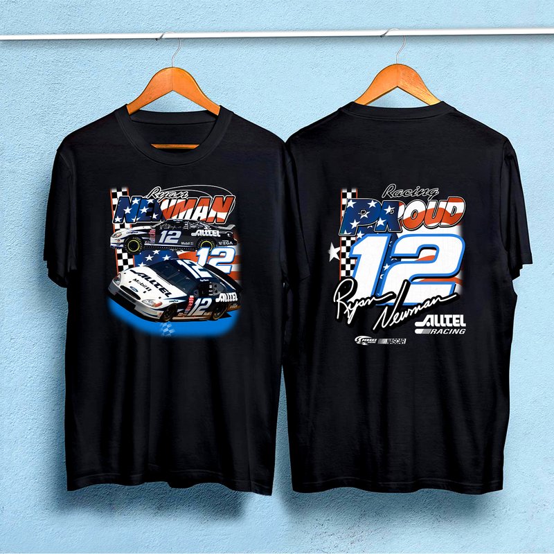 Vintage Ryan Newman Racing Proud Graphic Print T-shirt — T-shirts pour hommes