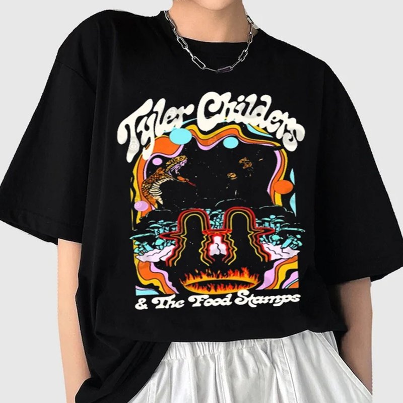 Vintage 90s Tyler Music Childers Shirt — T-shirts pour hommes