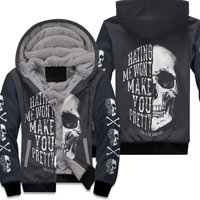 Hating Me Wont Make You Pretty Skull 3d Print Hoodie