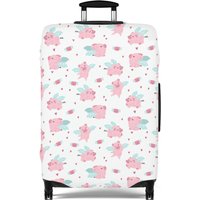 When Pigs Fly Pig Print Luggage Cover - Suitcase Sleeve, Bag Cover