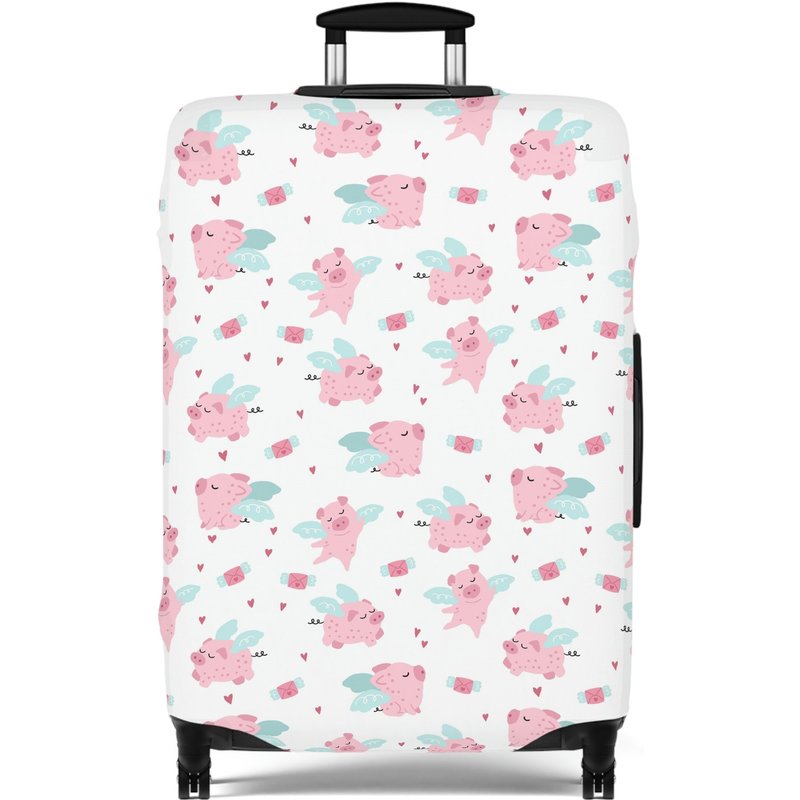 When Pigs Fly Pig Print Luggage Cover - Suitcase Sleeve, Bag Cover — Accessoires de voyage