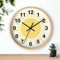 Sun Nursery Wall Decor Clock