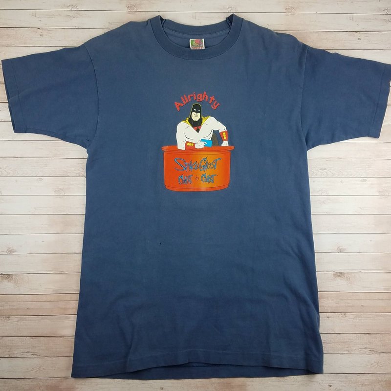 Vintage 1998 Space Ghost Coast To Coast Alrighty Cartoon Network Shirt — T-shirts pour hommes