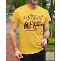I Got Pegged At Cracker Barrel Shirt, Cracker Barrel Shirt — Mens T Shirts