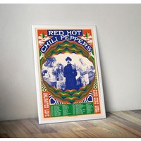 Red Hot Chili Peppers Tour 2023 Poster, Red Hot Chili Rhcp Poster