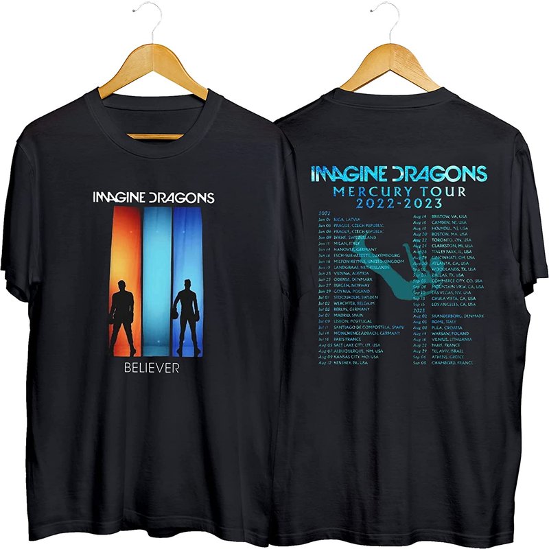 Imagine Dragons World Tour 2023 Shirts — T-shirts pour hommes