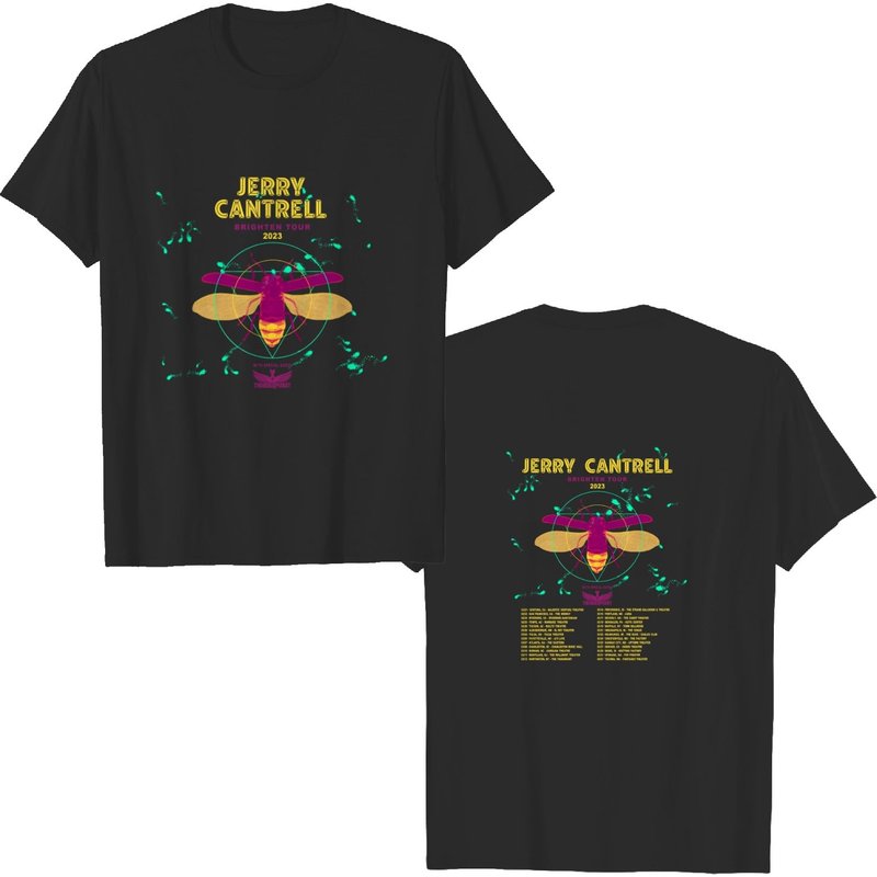 Jerry Cantrell Shirt, Brighten Tour 2023 Tshirt — T-shirts pour hommes