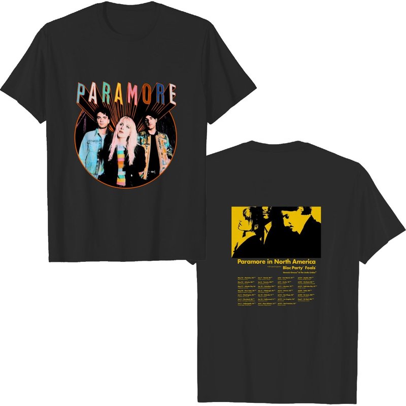Paramore 2023 Tour T-shirt, Paramore In North America Tour Shirt — T-shirts pour hommes