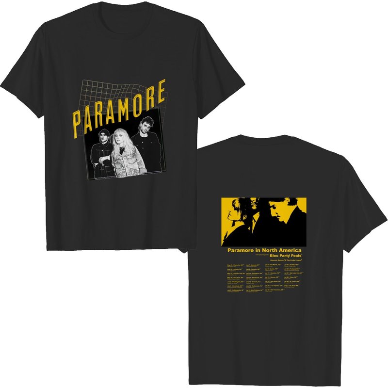 Paramore In North America Tour Shirt, Paramore 2023 Tour Shirt — T-shirts pour hommes