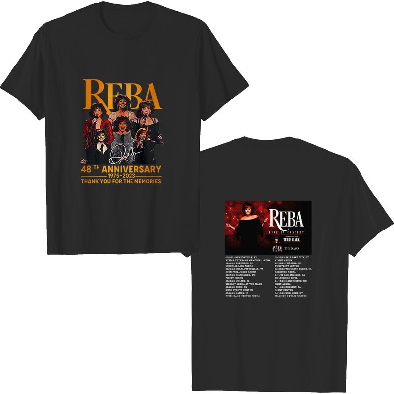 Reba Live In Concert Tour Into 2023 Mcentire T-shirt — T-shirts pour hommes