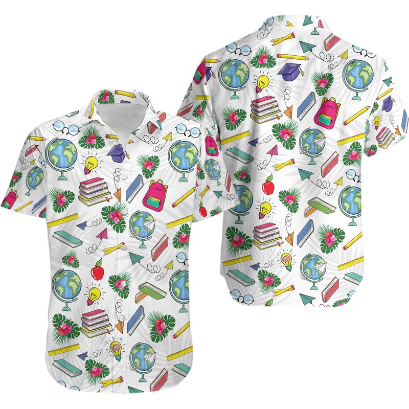 Teacher Hawaian Shirt — Chemises décontractées pour hommes